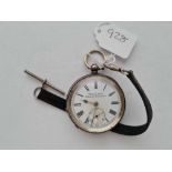 A gents silver pocket watch "Acme lever" by H Samuel with seconds dial W/O