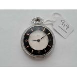 A gents SMITHS EMPIRE pocket watch with black faced dial