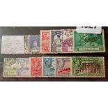 Gibraltar George VI commemorative issues (1937-50). Good/fine used. Cat £26