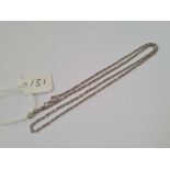 A 16” 9ct white gold neck chain 3.2g