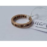 A 9ct eternity ring size K - 2.1 gms