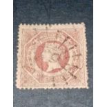 NEW. S. WALES 1854 1/- v.f.used S G 101-CAT £85 fine