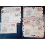 CANADA 1st FLT covers colln, all with special cachets (internal), all franked, most typed. (10)