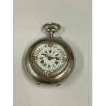 Antique ladies silver pocket watch ticking