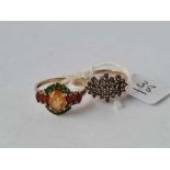 Two 9ct dress rings 5g inc