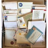 COVERS large file box of world covers, cards inc. GB many commems with special cachets etc. LQ