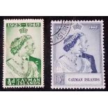 CAYMANS SG129-30 (1948). SW pair fine used. Cat £36