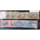 SOUTH AFRICA SG76-9 (1938). Vortrekker set, mint pairs. Cat £80