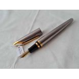 An Alfred Dunhill fountain pen with Dunhill 18ct gold nib