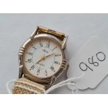 18ct gold plated wrist watch by Micross