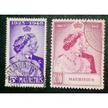 MAURITIUS SG270-71 (1948). SW pair fine used. Cat £42