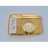 A Buler gilt metal lighter/pocket watch