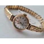 OMEGA 'Ladymatic' wrist watch, 9ct