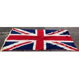 Vintage six yard stitched British Union Flag. Toggle marked 'St Helena'