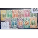 MALAYA/KELANTAN SG40-51 (1937). Set to 50c (ex SG49/30c). Good/fine used. Cat £91