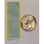 Crimea medal to John Henderson of the 79th Cameroon Highlanders (damaged)