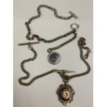 Vintage pocket watch chains x2