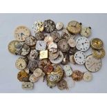 A bag of assorted watch movements