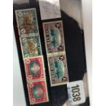 SOUTH AFRICA SG82-84 (1939) Anniversary set of 3 horizontal pairs Fine used Cat £40