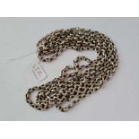 A silver guard chain - 63 gms