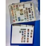 SOUTH AFRICA Pt sets in blue binder and sheets in st cards pf early war issues and modern