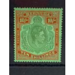 BERMUDA SG119a (1939)Mint 10sh chalky paper issue Cat £200