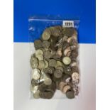 Bag of Elizabeth II shillings 1470 g