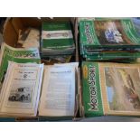 MOTOR SPORT & MOTOR RACING a box of magazines, booklets, etc. incl. Profile Publications nos. 1-