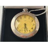 A gents SMITHS pocket watch in traveling case with seconds dial W/O