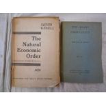 ECONOMICS GESSELL, S. The Natural Economic Order 1st. English lang. ed. 1929, Berlin, 8vo orig.