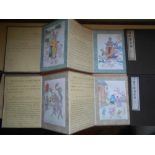 CHINESE CONCERTINA BOOKS Long Established Customs at Chinese Festivals & Celestial Beings on the
