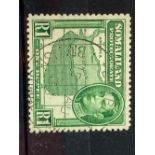 SOMALILAND PROT SG101 (1938) 1R fine used Cat £120