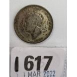 George IV silver shilling 1827, plain edge