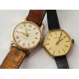 A gents Smiths wrist watch with seconds sweep W/O together with a ladies Klaiber wrist watch
