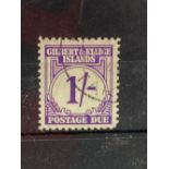 GILBERT AND ELLICE D7 (1940) 1sh DueFine used Cat £48
