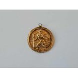 A small 9ct St Christopher 1.8g