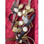 A bag of a numerous gents and ladies wrist watches