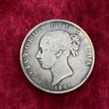 1846 half-crown scarce