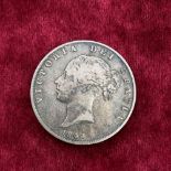 1844 half-crown scarce