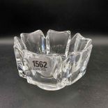 Orrefors heavy glass bowl