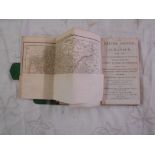 EXETER The Exeter Journal and Almanack, For 1854 sm.8vo orig. fl. leather wallet, fldng. map