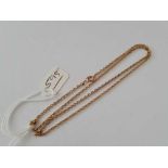 A 9ct neck chain 18 inches - 3 gms