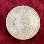 1888 USA silver dollar unc