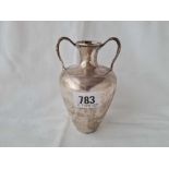 Continental (800 standard) two handles vase. 5.5 inch high. 135 gms