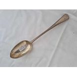 Victorian basting spoon with beaded edge. London 1872 By G A