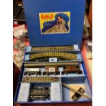 A boxed Hornby Dublo tank good train set