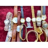 A bag of assorted ladies wrist watches