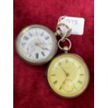 A gents sillver pocket watch and one other