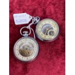 Two metal cased gents pocket watches
