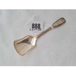 Caddy spoon with shovel bowl. Birmingham 1834 By G U